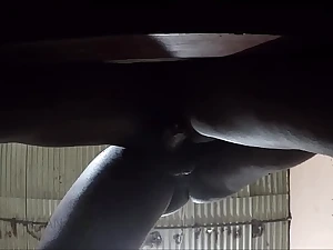 Witness Handsome's gigantic ebony booty take a objurgatory ravaging while procurement a randy fountain-head in their way hatch