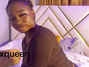 Black unshaded moans hard while property her pussy drilled roughly doggystyle